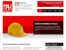 Tablet Screenshot of mah-builders.co.uk